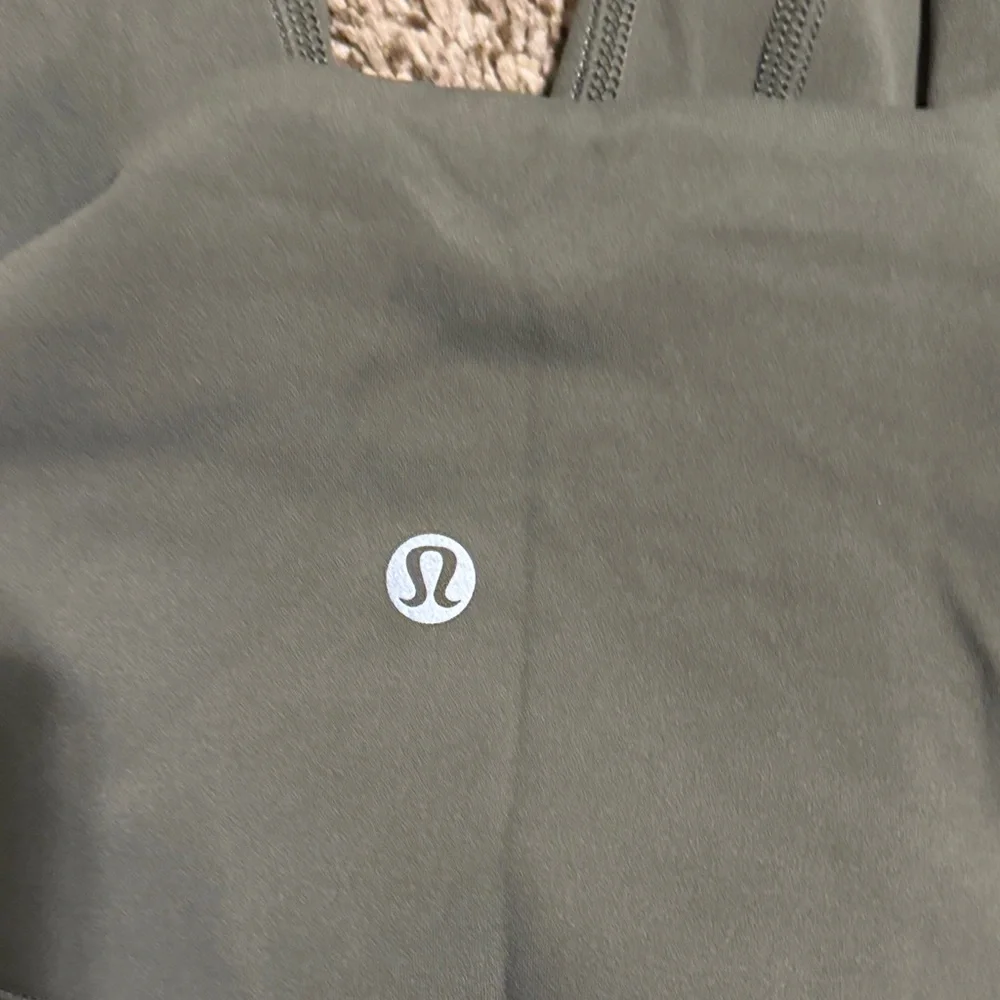 Lululemon Mini Flare Light/Olive Green High-Waisted Leggings- never worn - Picture 3 of 3